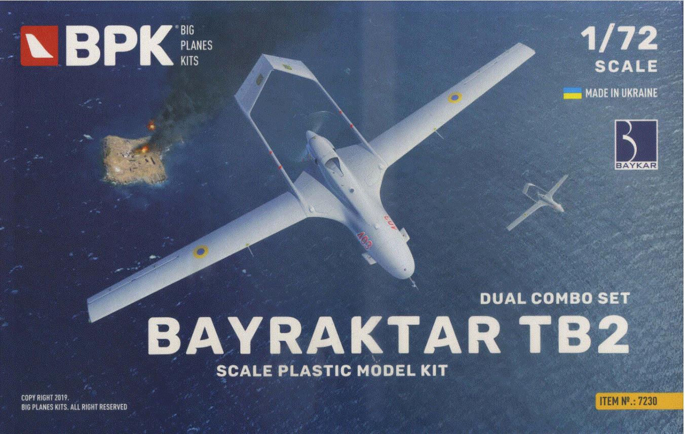 Big Planes Kits BPK7230 1/72 Scale Bayraktar TB2 Dual Combo Set