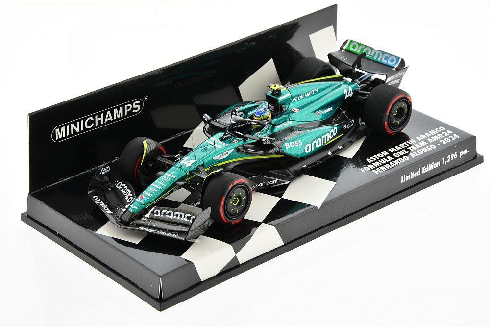 Minichamps 1:43 Scale Aston Martin Aramco Formula One Team Amr24 Fernando Alonso - 2024