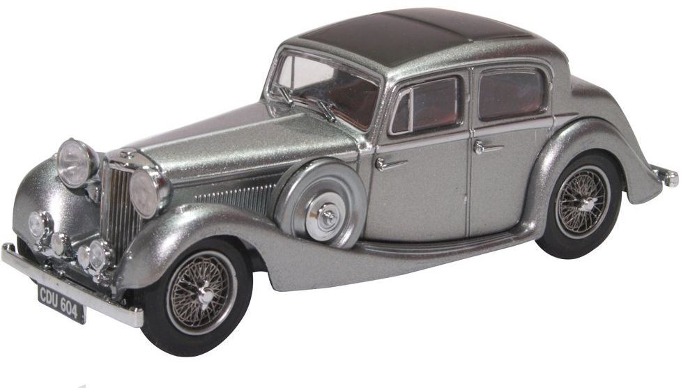 Oxford Diecast 1:43 Scale Jaguar 2.5 Litre - SS Jaguar Gunmetal