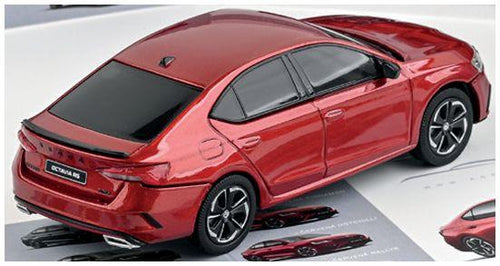 Abrex 1:43 Scale Skoda Octavia IV RS 2020 Cayenne Orange Metallic