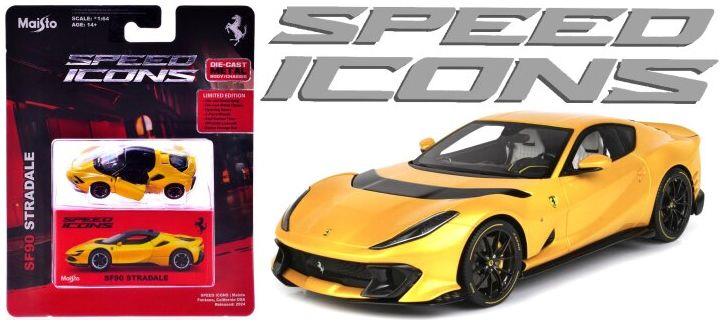 Maisto 1:64 Scale Ferrari 812 Competizione Yellow