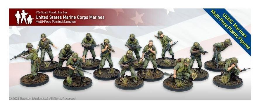 Rubicon Models: 281002 1/56 Scale USMC Marines (Vietnam) 30 Troops