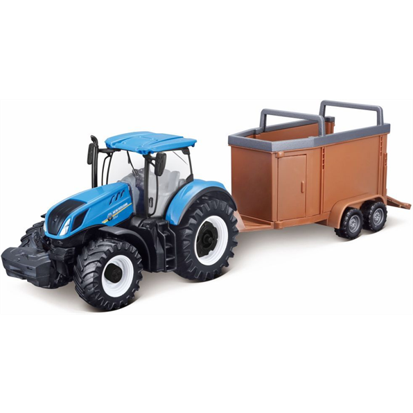 Burago 10 CM Scale New Holland T7.315 Tractor + Livestock For