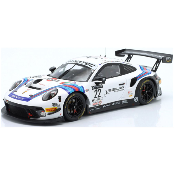 IXO 1:18 Scale Porsche 911 GT3 R #22 24h Spa 2021 Martini Racing GPX Bamber/Campbell/Jaminet