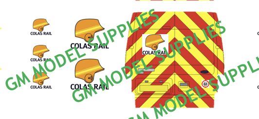 GM Model Supplies 1:76 Scale Ford Transit SWB Decal Conversion Kit 'Colas Rail Livery'
