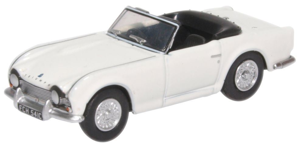 Oxford Diecast 1:76 Scale Triumph TR4 New White