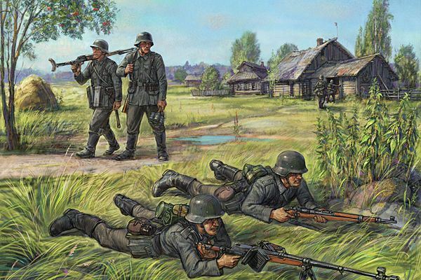 Zvesda 1:72 Scale German WWII Anti Tank Rifle Team