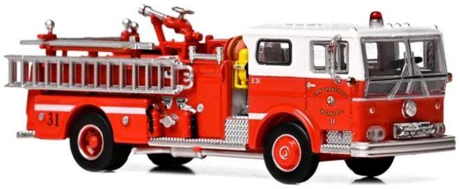 Iconic Replicas 1:87th Scale Ward LaFrance Fire Engine: San Francisco Fire Department