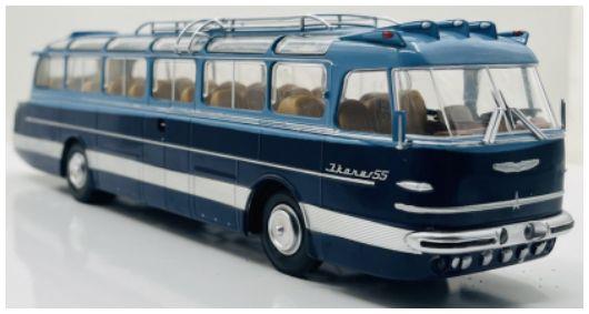 Premium Classixxs 1:43rd Scale Ikarus 55-53 Light Blue/Dark Blue 1953