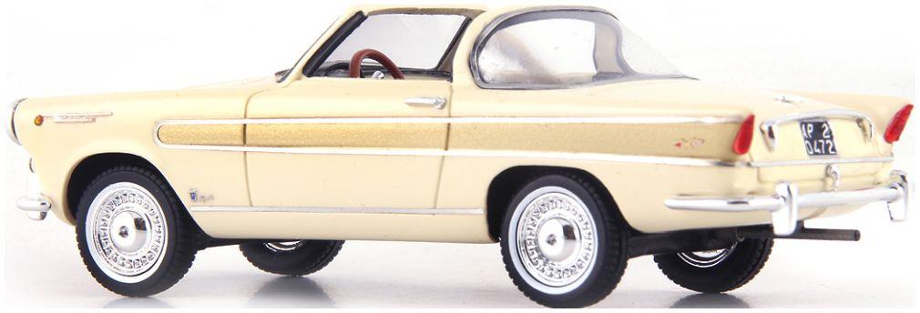 Autocult 1:43 Scale Fiat 1200 Vignale Wonderful Ivory