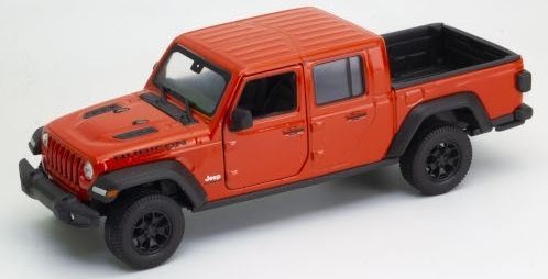 Welly 1:24 Scale Jeep Gladiator Red/Orange 2007