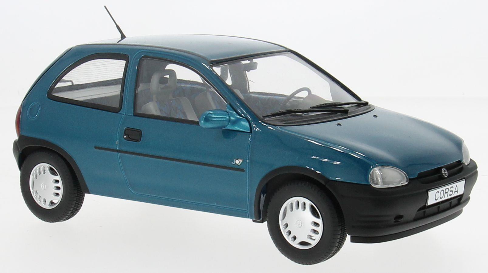 Model Car Group 1:18th Scale Opel Corsa B 'Joy' Green/Blue