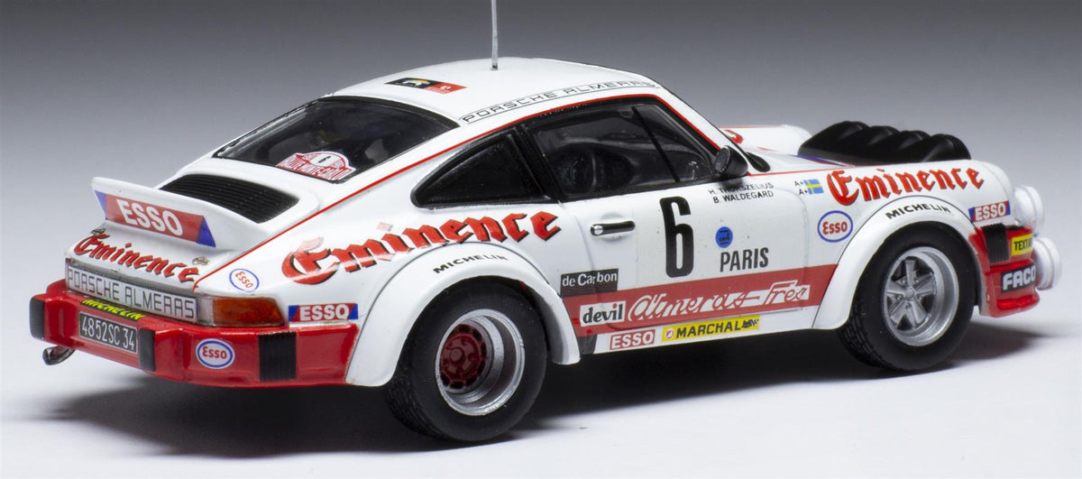 IXO 1:43 Scale Porsche 911 SC #6 Team Almeras Eminence Monte Carlo 1982 B.Waldegard/H.Thorszelius