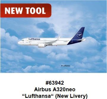 Revell 1:144 Scale Airbus A320neo 'Lufthansa' 'Model Set'