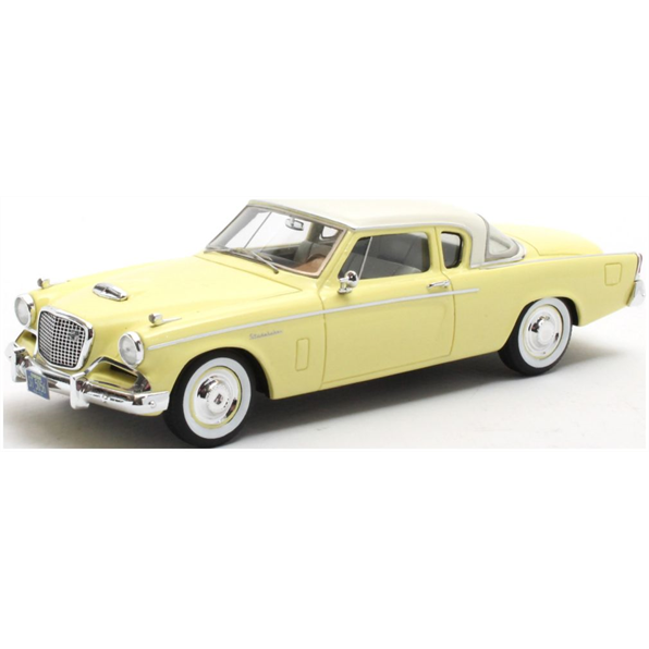 Matrix 1:43 Scale Studebaker Power Hawk Yellow/White 1956