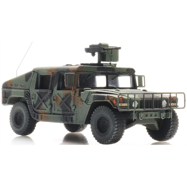 Artitec 1:87 Scale Humvee Camo Armored GW MP (US) Ready-Made, Painted