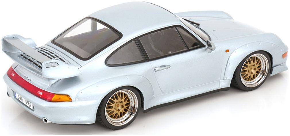 KK Scale 1:18th Scale Porsche 911 (993) GT2 1996 BBS Rims Silver