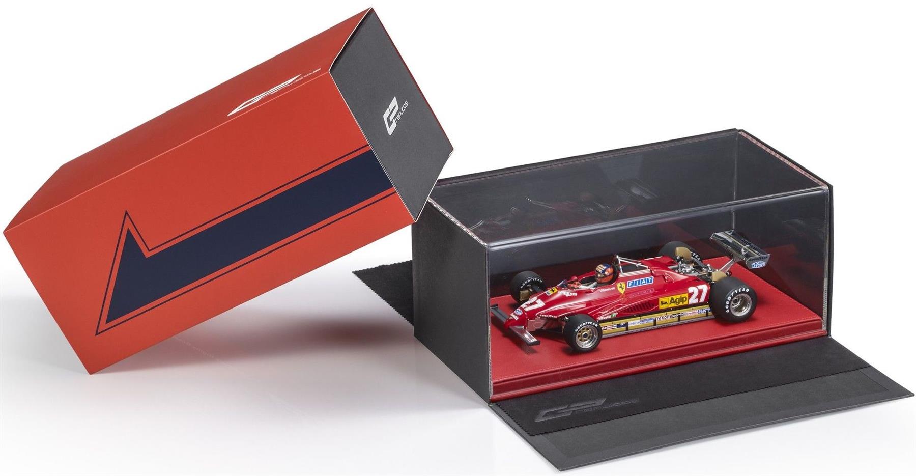 GP Replicas 1:18 Scale Ferrari 126 C2 #27 G.Villeneuve Zolder GP 1982 w/Front Wing and Figure (250pcs)