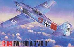 Mistercraft 1:72 Scale Fw-190 A-7 JG-1