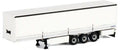 Wsi Curtainside Trailer & Boards - White  1:50 Scale