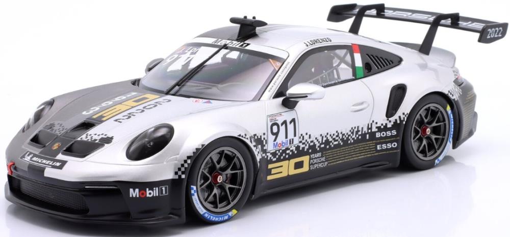 IXO 1:18th Scale Porsche 911 (992) GT3 Cup #911 Porsche Supercup Imola 2022 Jorge Lorenzo