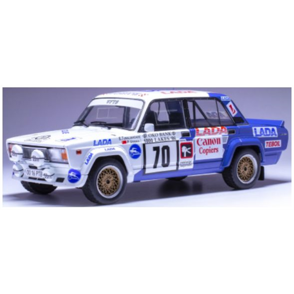 IXO 1:18 Scale Lada 2105 VFTS #70 1000 Lakes Rallye 1986 Tumalevicius/Videika