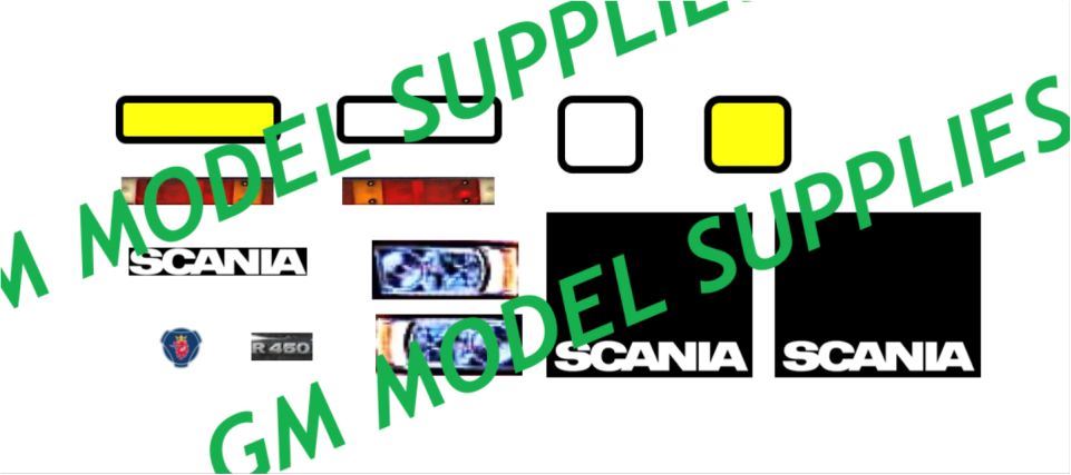 GM Model Supplies 1:76 Scale Scania Cab Conversion Kit Detailing Kit