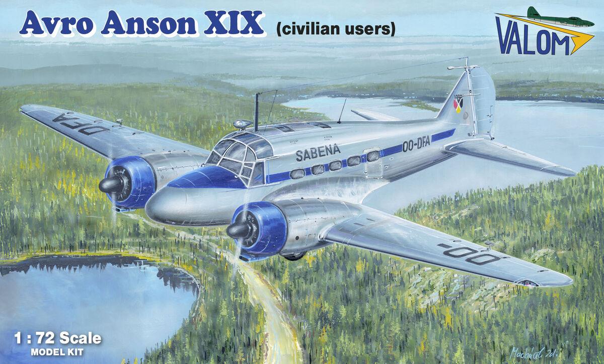 Valom 2170 1/72 Scale Anson XIX Civilian Users Plastic Kit