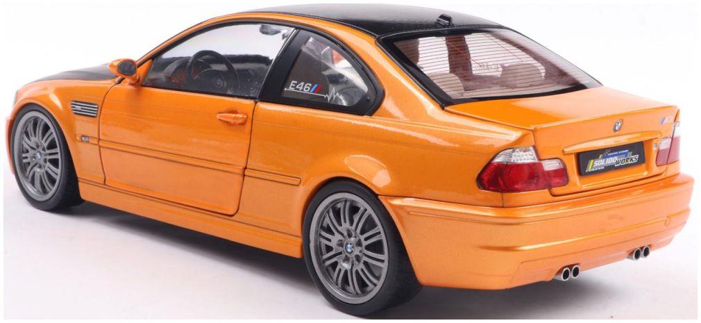 Solido 1:18th Scale BMW E46 M3 Coupe Solido Works Orange 2000
