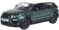 Oxford Diecast 1:76 Scale Range Rover Evoque Coupe (Facelift) Aintree Green