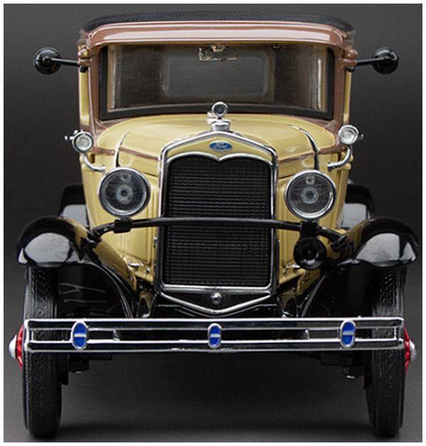 Sunstar 1:18 Scale Ford Model A Tudor Bronson Yellow 1931