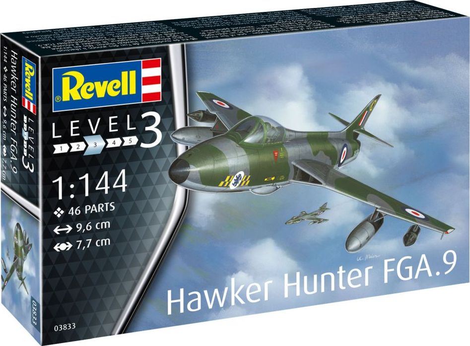 Revell 1:144 Scale Hawker Hunter FGA.9