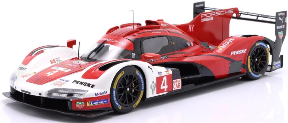 IXO  1:18th Scale Porsche 963 #4 8th 24h Le Mans 2025 Porsche Penske Motorsport