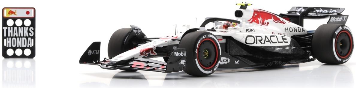 Spark 1:18 Scale Red Bull RB21 #22 Oracle Red Bull Racing Japanese GP 2025 Yuki Tsunoda w/Pit Board