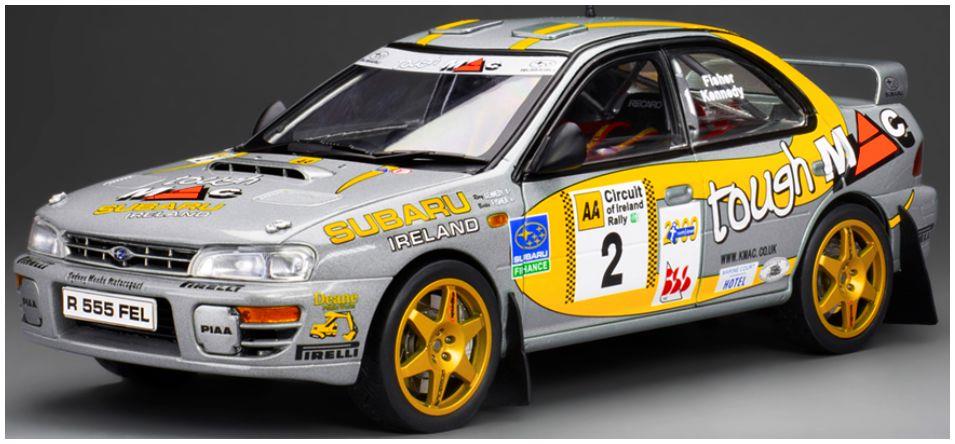 Sunstar 1:18 Scale Subaru Impreza 555 #2 B.Fisher/R.Kennedy Winner AA Circuit of Ireland 1999 (999pcs)