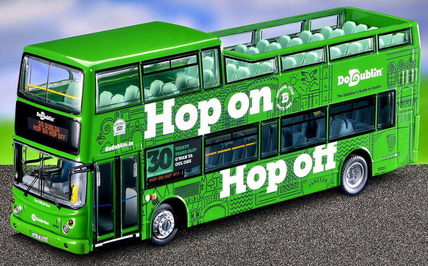 Northcord  1:76th Scale Alexander ALX400-Bodied Dennis Trident / Volvo 
B7TL Dublin Tour AV93 - 00-D-40093