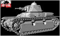 First to fight kits 1:72 Scale French Renault R40 Tank w/SA38 Gun