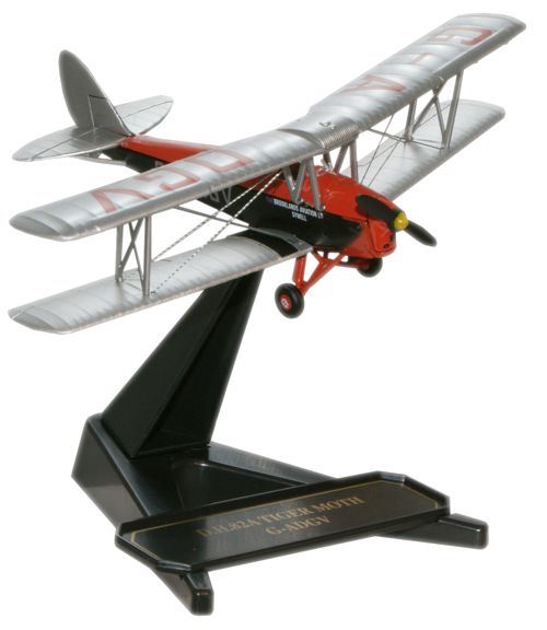 Oxford Diecast 1:72 Scale DH Tiger Moth - Brooklands Aviation