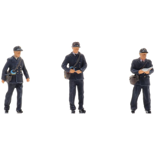 Artitec 1:87 Scale Conductors on Train 1950-70s (3x) (NS) Ready-Made Figures