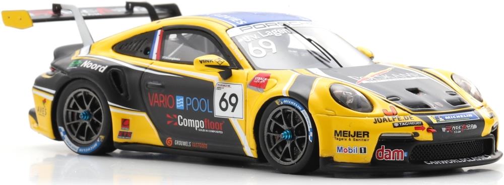 Spark 1:43rd Scale Porsche 911 GT3 Cup #69 Carrera Cup Benelux Champion 2025 Jaap van Lagen