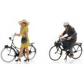 Artitec 1:87 Scale Solex and Mobylette Riders (2x) Ready Made Painted