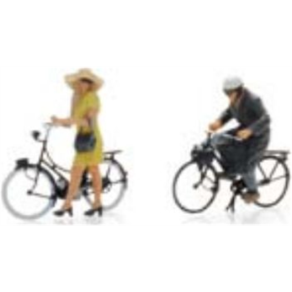 Artitec 1:87 Scale Solex and Mobylette Riders (2x) Ready Made Painted