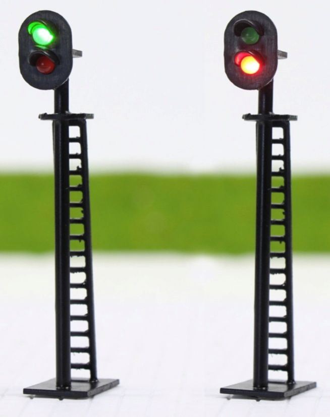 GM Model Supplies 1:76 Scale Gauge 2 Aspect Signal Pairs Red/Green