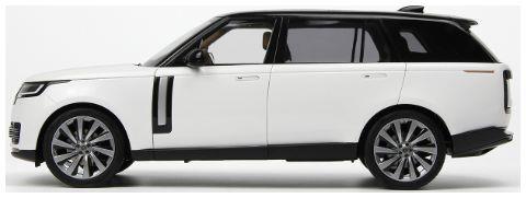 LCD Model 1:18 Scale Land Rover Range Rover SV Serenity 2022 White w/Rose gold Roof