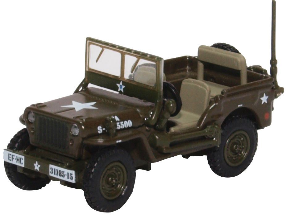 Oxford Diecast 1:76 Scale Willys MB US Army