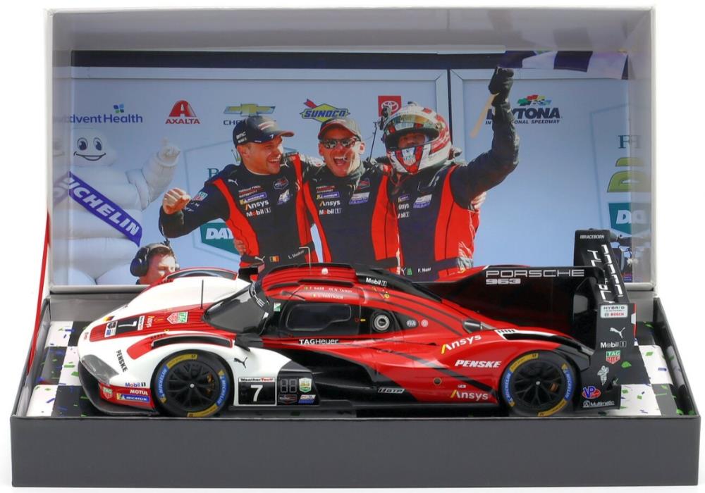IXO 1:18th Scale Porsche 963 #7 Winner 24h Daytona 2025 Penske Motorsport Nasr/Tandy/Vanthoor