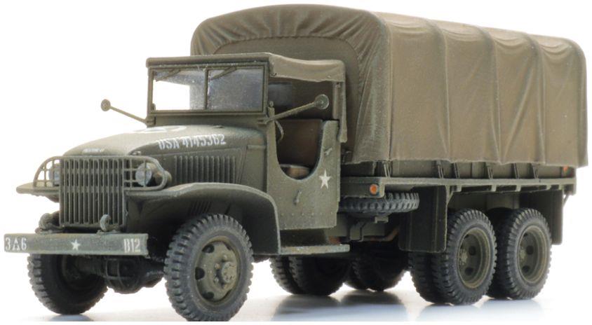 Artitec 1:87 Scale GMC CCKW-353 Cargo w/Hood (US) Ready-Made, Painted