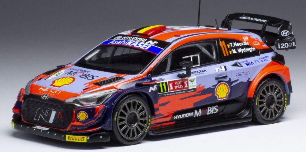 IXO 1:43 Scale Hyundai i20 Coupe WRC #11 Rally Ypres 2021 T.Neuville/M.Wydaeghe