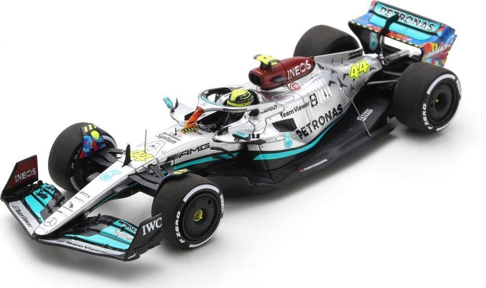 Spark 1:43 Scale Mercedes AMG Petronas F1 W13 E Performance #44 Miami GP 2022 Lewis Hamilton