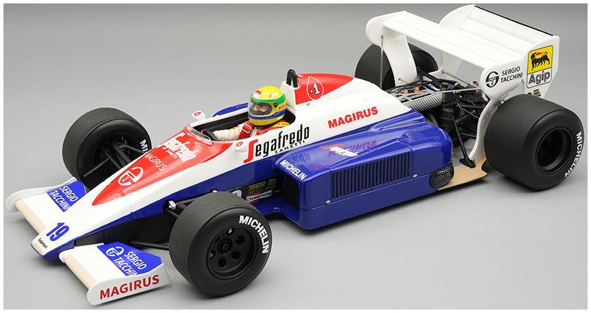 Tecnomodels  1:18th Scale Toleman TG 184 1984 British GP #19 Ayrton Senna w/Driver